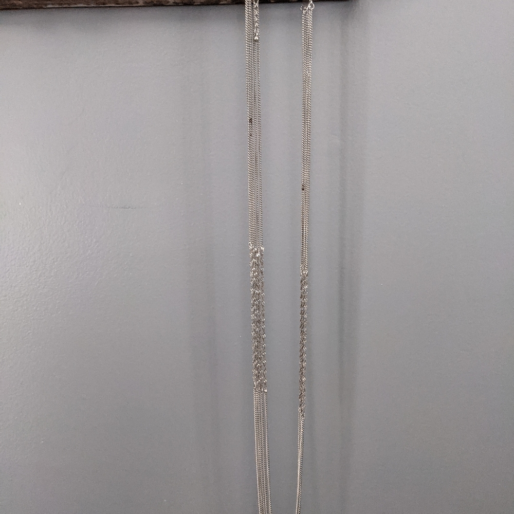 Long Silver Necklace